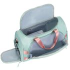 Peterson, torba weekendowo-podróżna z uchwytem na walizkę, zielono-różowa