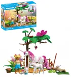 Playmobil, Princess Magic, Magiczna stajnia jednorożców dla mamy i źrebaka, 71839