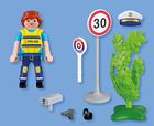 Playmobil, Special Plus, Policjant z radarem do pomiaru prędkości, 72029