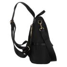 Plecak miejski, czarny, skóra ekologiczna, Peterson