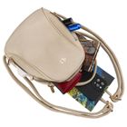 Plecak miejski, jasnobeżowy, skóra ekologiczna, Rovicky