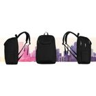 Plecak miejski na laptopa, czarny, Peterson