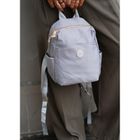 Plecak miejski, szary, skóra ekologiczna, Peterson