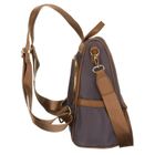 Plecak miejski, szary, skóra ekologiczna, Peterson