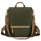 Plecak miejski, zielony, skóra ekologiczna, Peterson