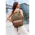 Plecak na laptopa, zielony, wodoodporny, port USB, Himawari