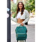 Plecak podróżny na laptopa, bagaż podręczny do samolotu, zielony, Himawari