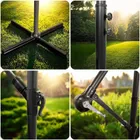 Plonos, parasol ogrodowy, składany, 8 segmentowy, z pokrowcem, 350 cm, PL-881