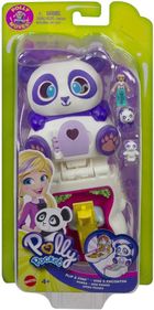 Polly Pocket, Otwórz i przekręć, zestaw z laleczką i zwierzątkiem, panda
