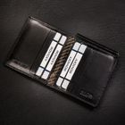 Portfel, banknotówka, czarny, skórzany, Rovicky