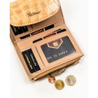 Portfel, beżowy, skóra ekologiczna, Peterson