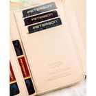 Portfel, beżowy, skóra ekologiczna, Peterson