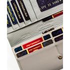 Portfel, biały, skóra ekologiczna, Peterson