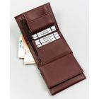 Portfel, brązowy, skóra ekologiczna, 4U Cavaldi