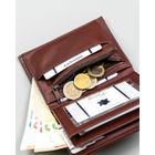 Portfel, brązowy, skóra ekologiczna, 4U Cavaldi