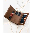 Portfel, brązowy, skóra naturalna i ekologiczna, Peterson