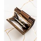 Portfel, brązowy, skóra naturalna i ekologiczna, Peterson