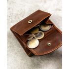 Portfel, brązowy, skórzany, Rovicky
