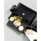 Portfel, czarny, skóra ekologiczna, 4U Cavaldi