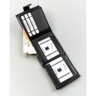 Portfel, czarny, skóra ekologiczna, 4U Cavaldi