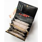 Portfel, czarny, skóra ekologiczna, Peterson