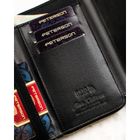 Portfel, czarny, skóra ekologiczna, Peterson