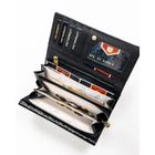 Portfel, czarny, skóra naturalna i ekologiczna, Peterson