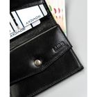 Portfel, czarny, skórzany, 4U Cavaldi