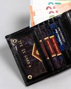 Portfel, czarny, skórzany, Peterson