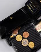 Portfel, czarny, skórzany, Peterson