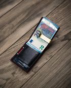 Portfel, czarny, skórzany, Peterson