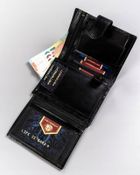 Portfel, czarny, skórzany, Peterson