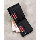 Portfel, czarny, skórzany, Peterson