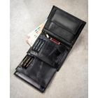 Portfel, czarny, skórzany, Peterson