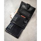 Portfel, czarny, skórzany, Peterson