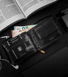 Portfel, czarny, skórzany, RFID, Always Wild