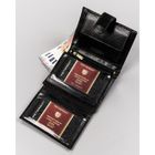 Portfel, czarny, skórzany, RFID, Peterson