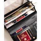 Portfel, czarny, skórzany, RFID, Peterson