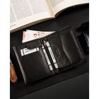 Portfel, czarny, skórzany, Ronaldo