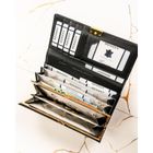 Portfel, czarny, skórzany, Rovicky