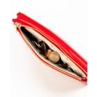 Portfel, czerwony, skóra ekologiczna, Peterson