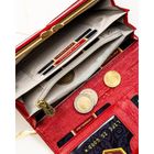 Portfel, czerwony, skóra naturalna i ekologiczna, Peterson