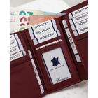 Portfel, czerwony, skórzany, 4U Cavaldi