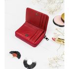 Portfel, czerwony, skórzany, Lorenti