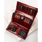 Portfel, czerwony, skórzany, Peterson