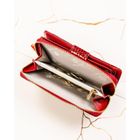 Portfel, czerwony, skórzany, Peterson