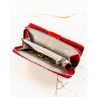 Portfel, czerwony, skórzany, Peterson