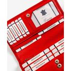 Portfel, czerwony, skórzany, Rovicky