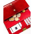 Portfel, czerwony, skórzany, Rovicky