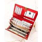 Portfel, czerwony, skórzany, Rovicky